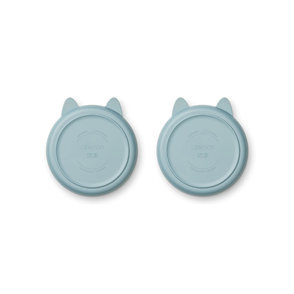 Boys & Girls Blue Rabbit Plates(2 Pack)