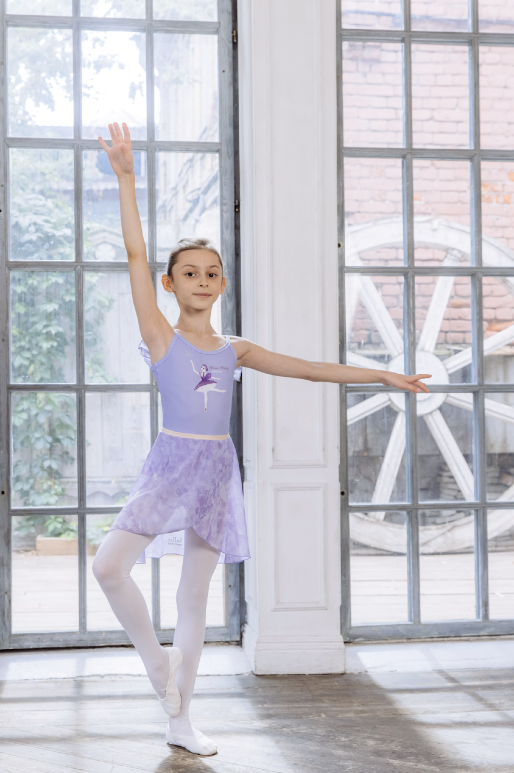 Girls Pastel Lilac Ballet Skirt