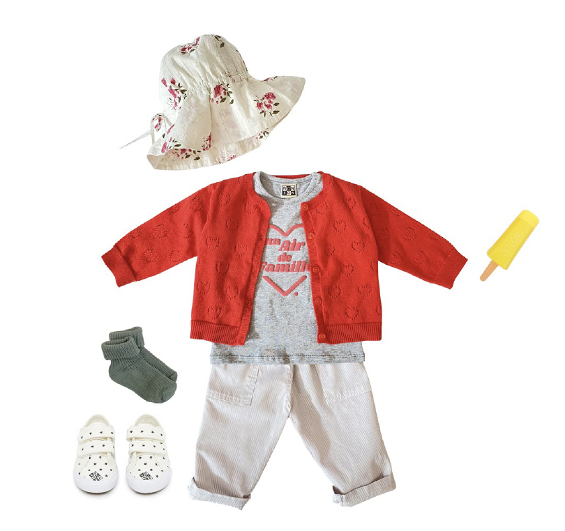 Baby Girls Pink Cotton Trousers