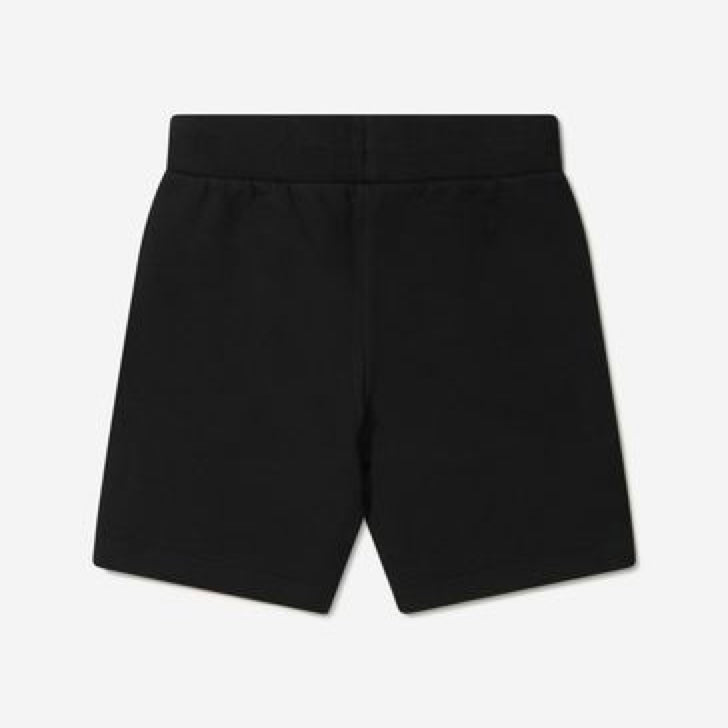 Boys & Girls Black Cotton Shorts
