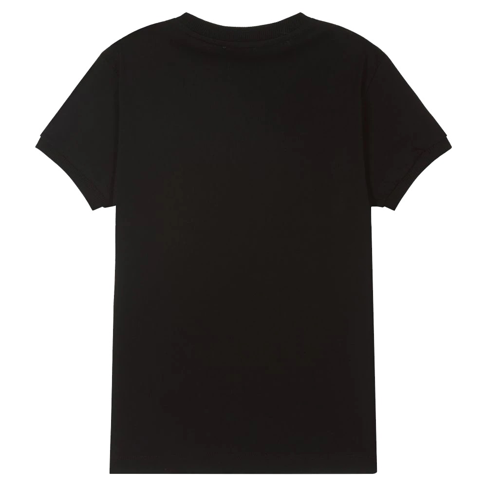 Boys & Girls Black Cotton T-Shirts