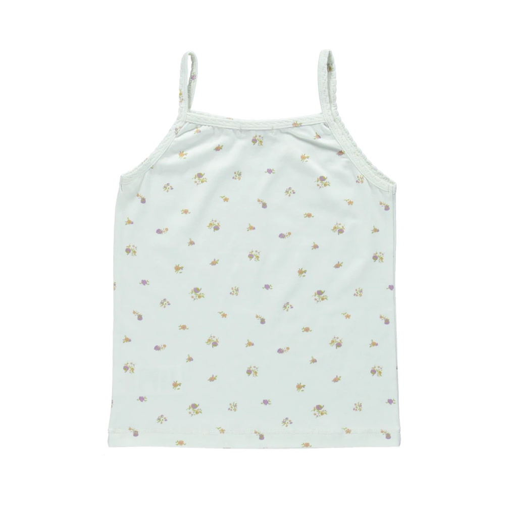Girls White Cotton Vest