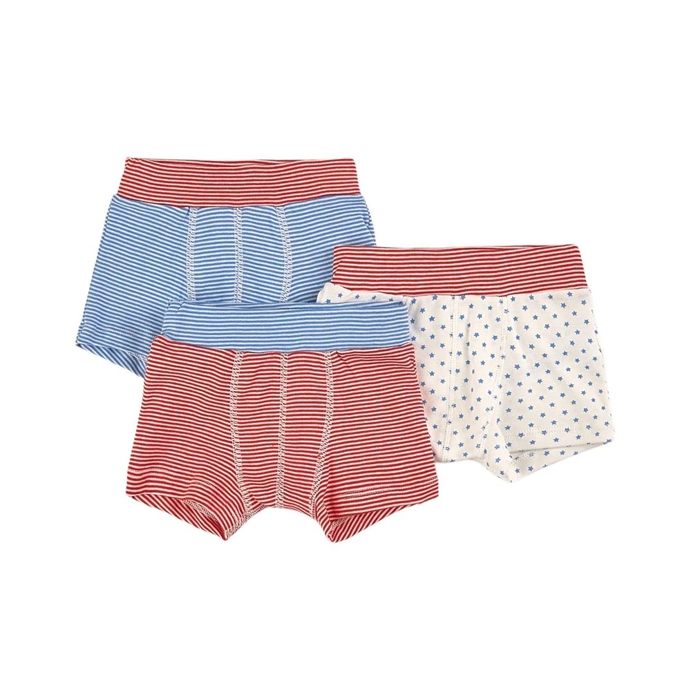 Boys Multicolor Cotton Underwear Set (3 Pack)
