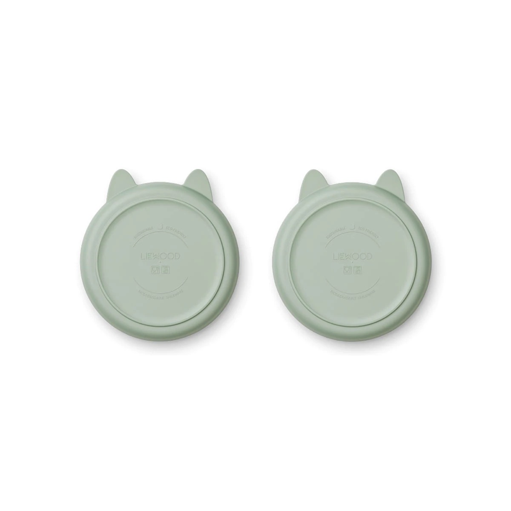 Boys & Girls Green Rabbit Plates(2 Pack)