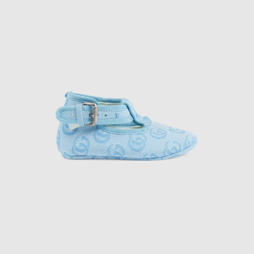 Baby Boys Blue GG Logo Shoes