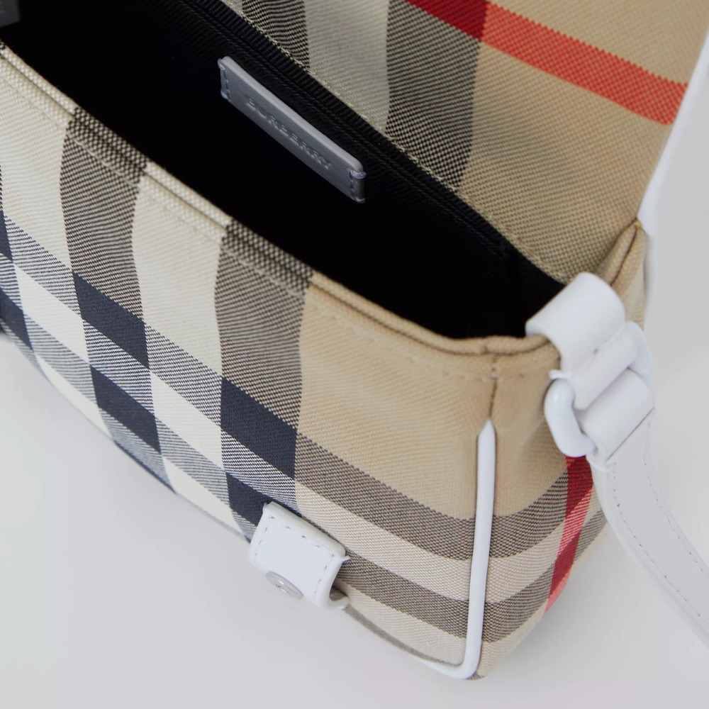 Girls Beige Check Bag