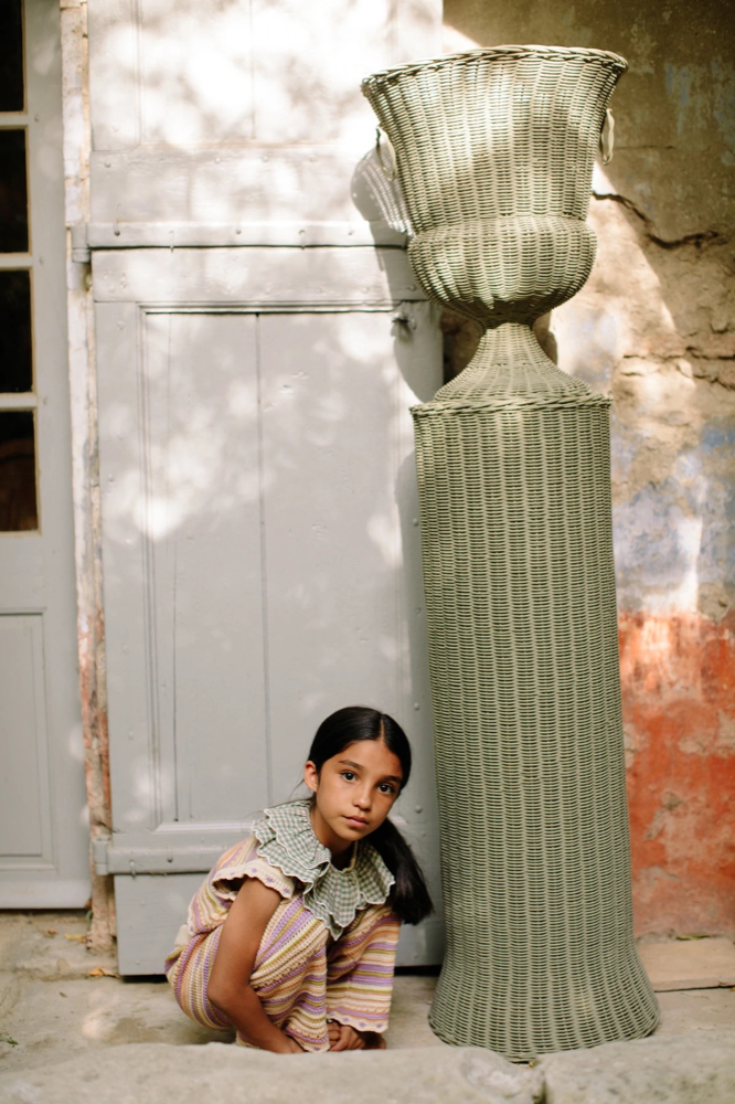 Girls Multicolor Cotton Trousers