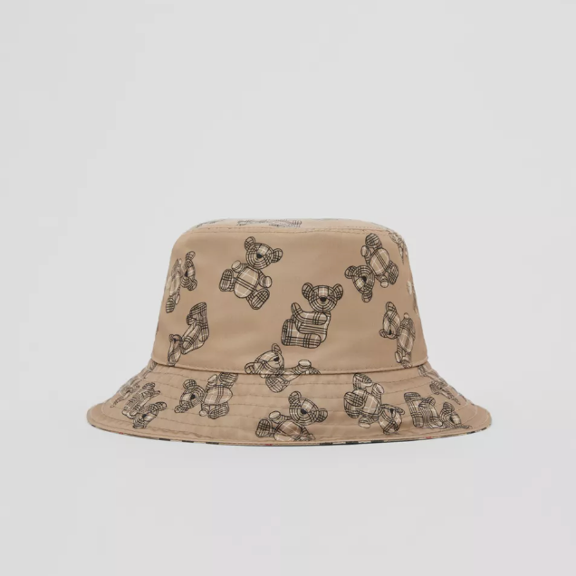 Boys & Girls Beige Bear Bucket Hat