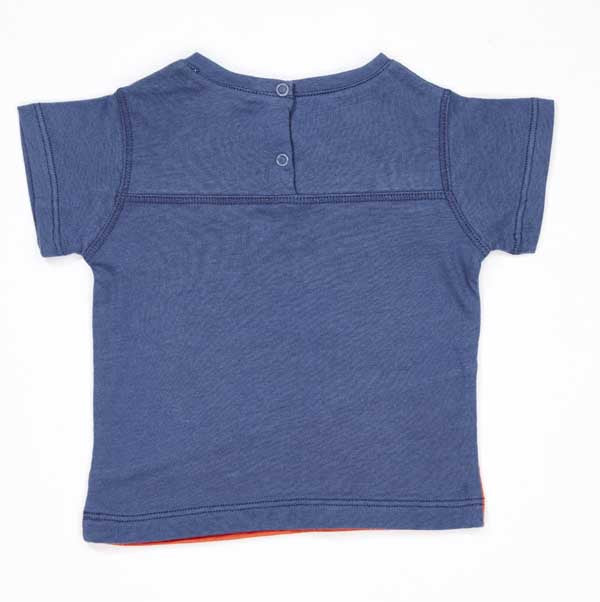 Baby Boys Blue Cotton T-shirt