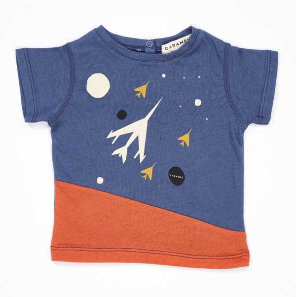 Baby Boys Blue Cotton T-shirt