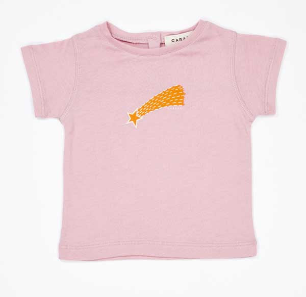 Baby Girls Pink Star Cotton T-shirt
