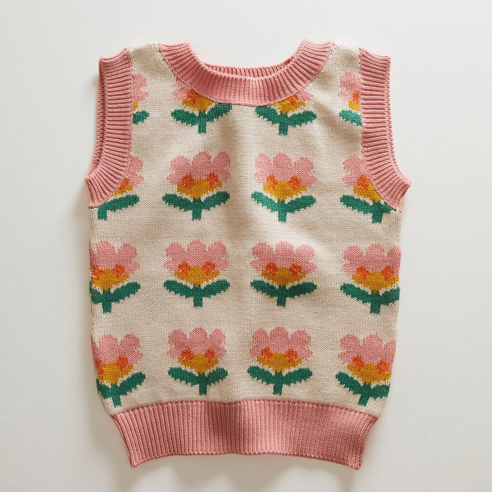 Boys & Girls Pink Knit Vest