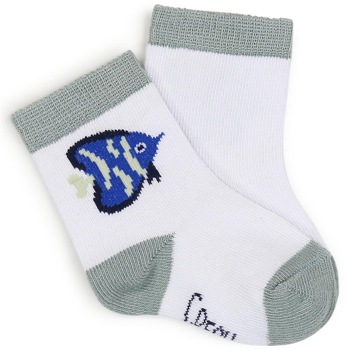 Baby Boys Blue Socks(2 Pack)