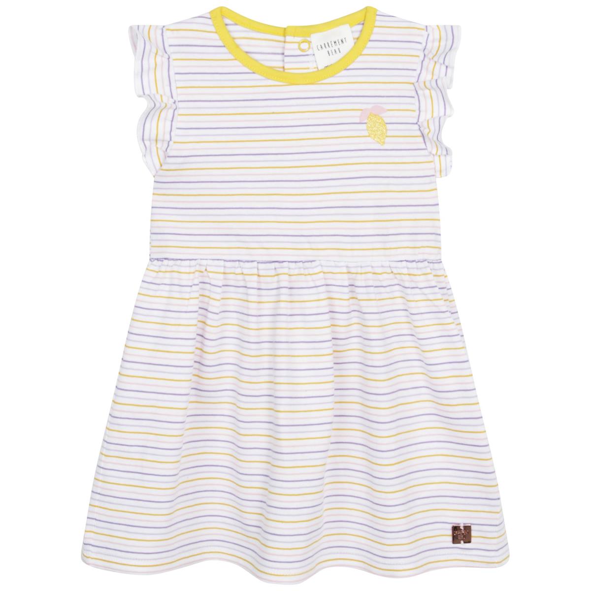 Girls Multicolor Stripes Dress