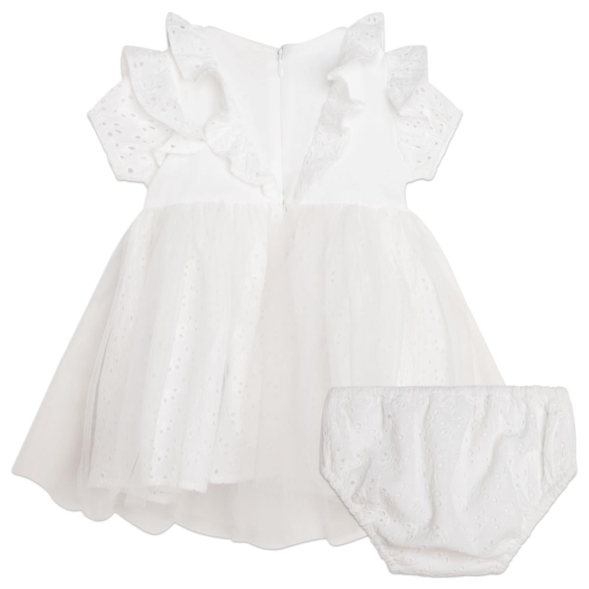 Girls White Dress Set