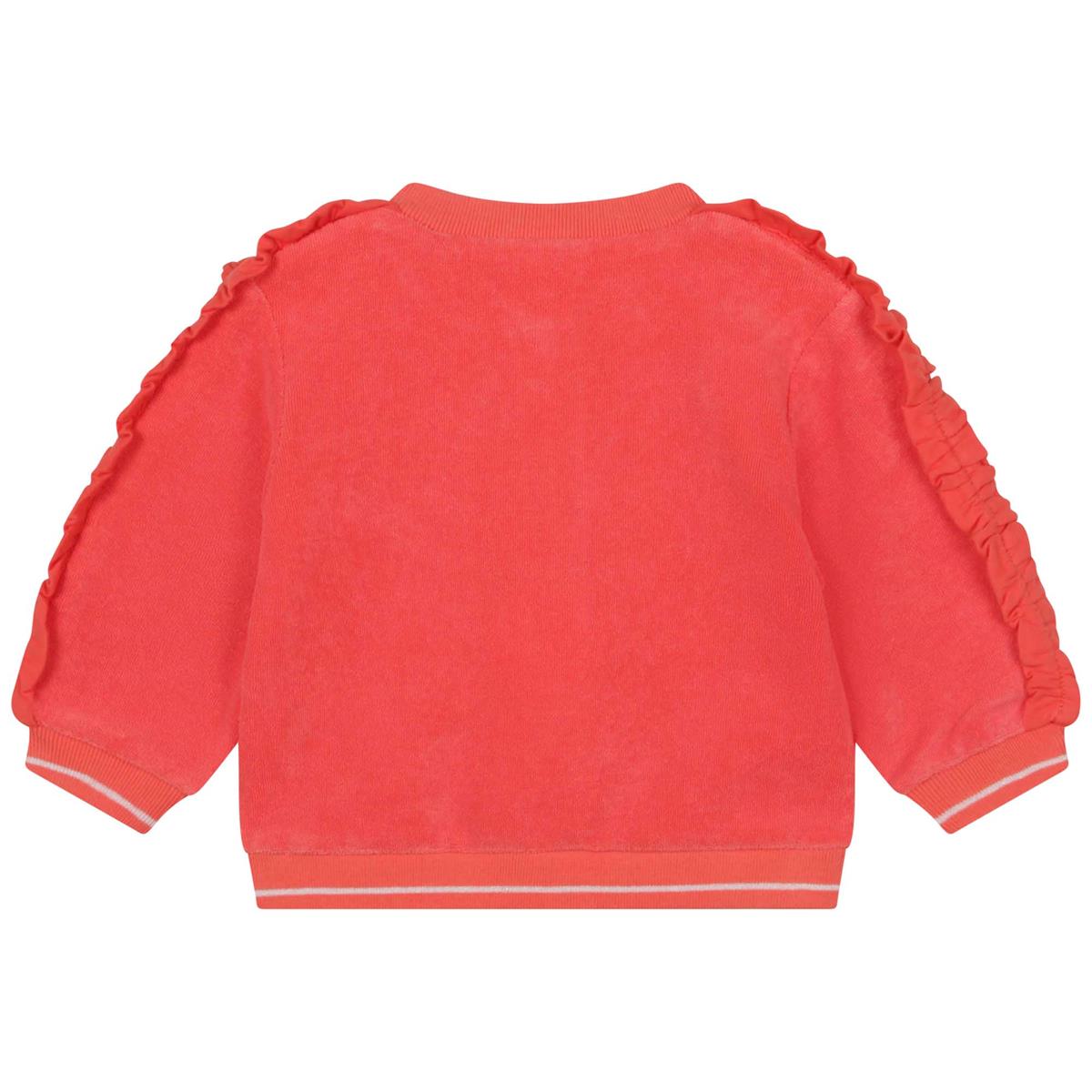 Girls Pink Zip-Up Top