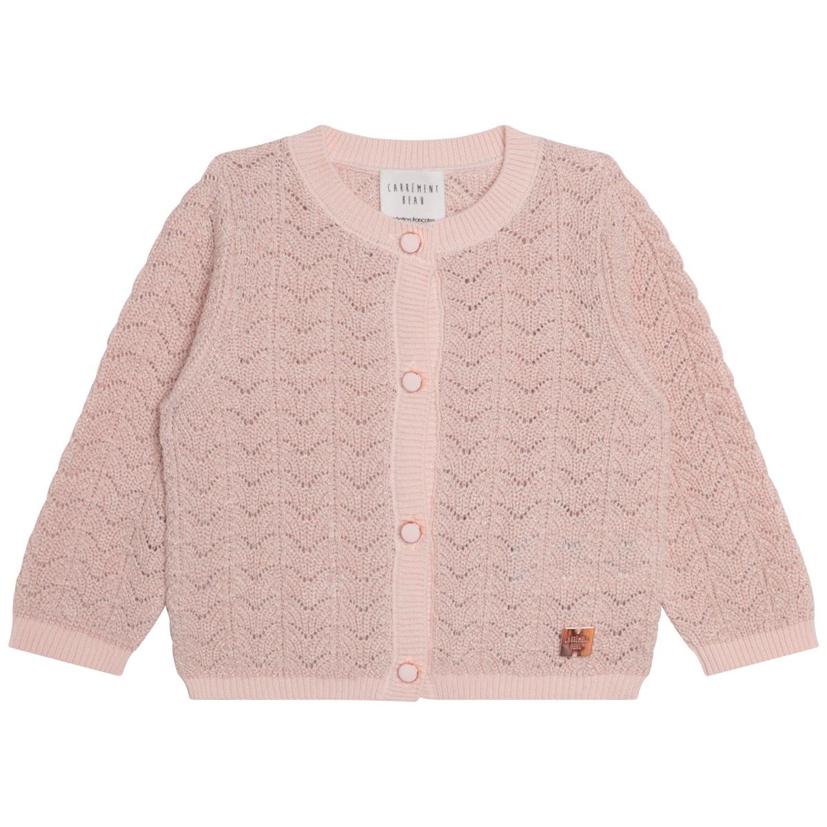 Girls Light Pink Cardigan