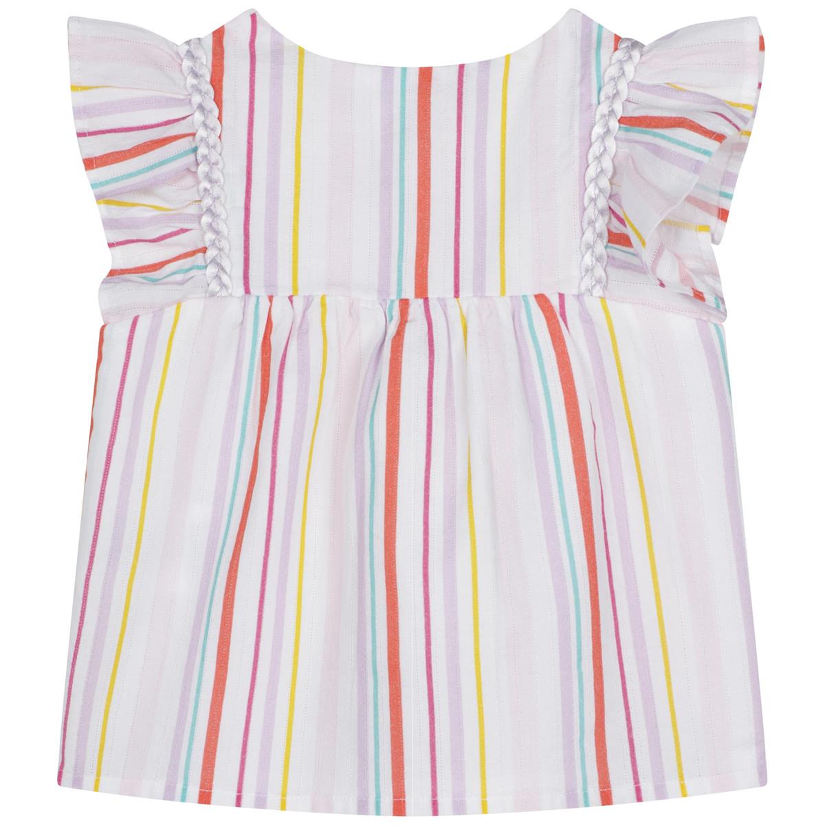 Girls Multicolor Stripes Top