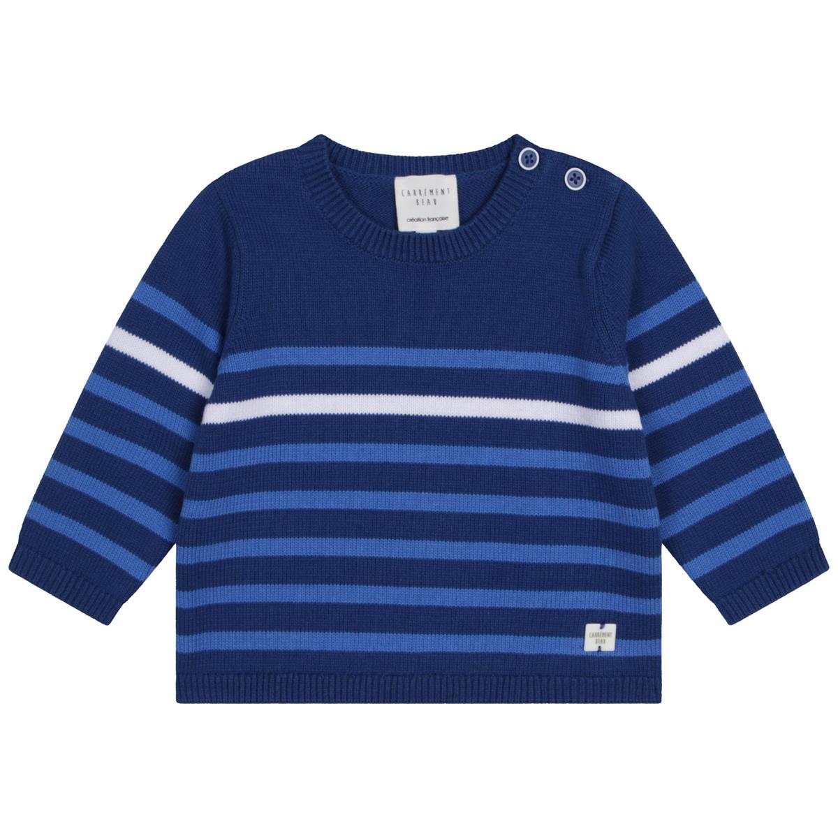 Boys Blue Stripes Sweater