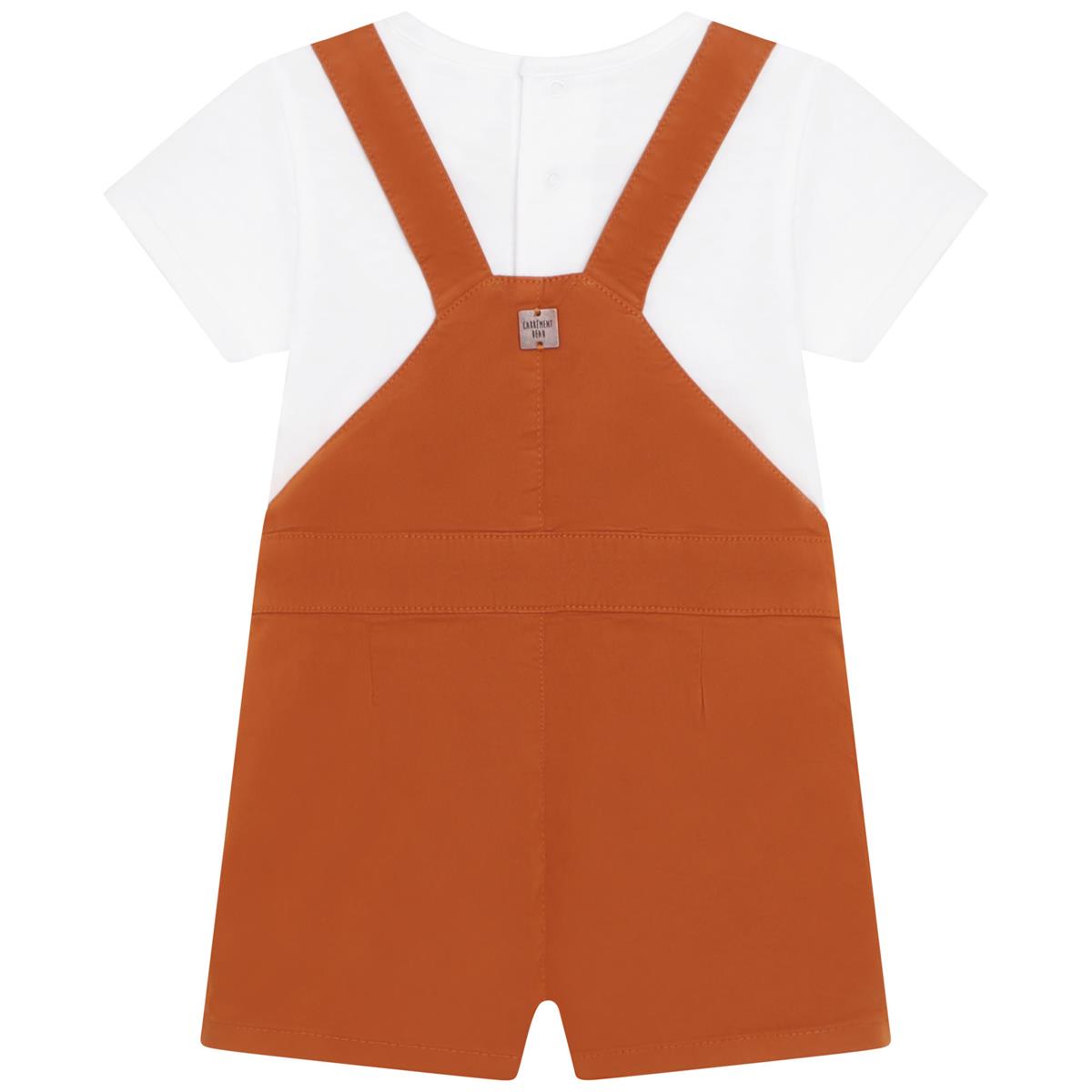 Girls Orange T-Shirt & Shorts
