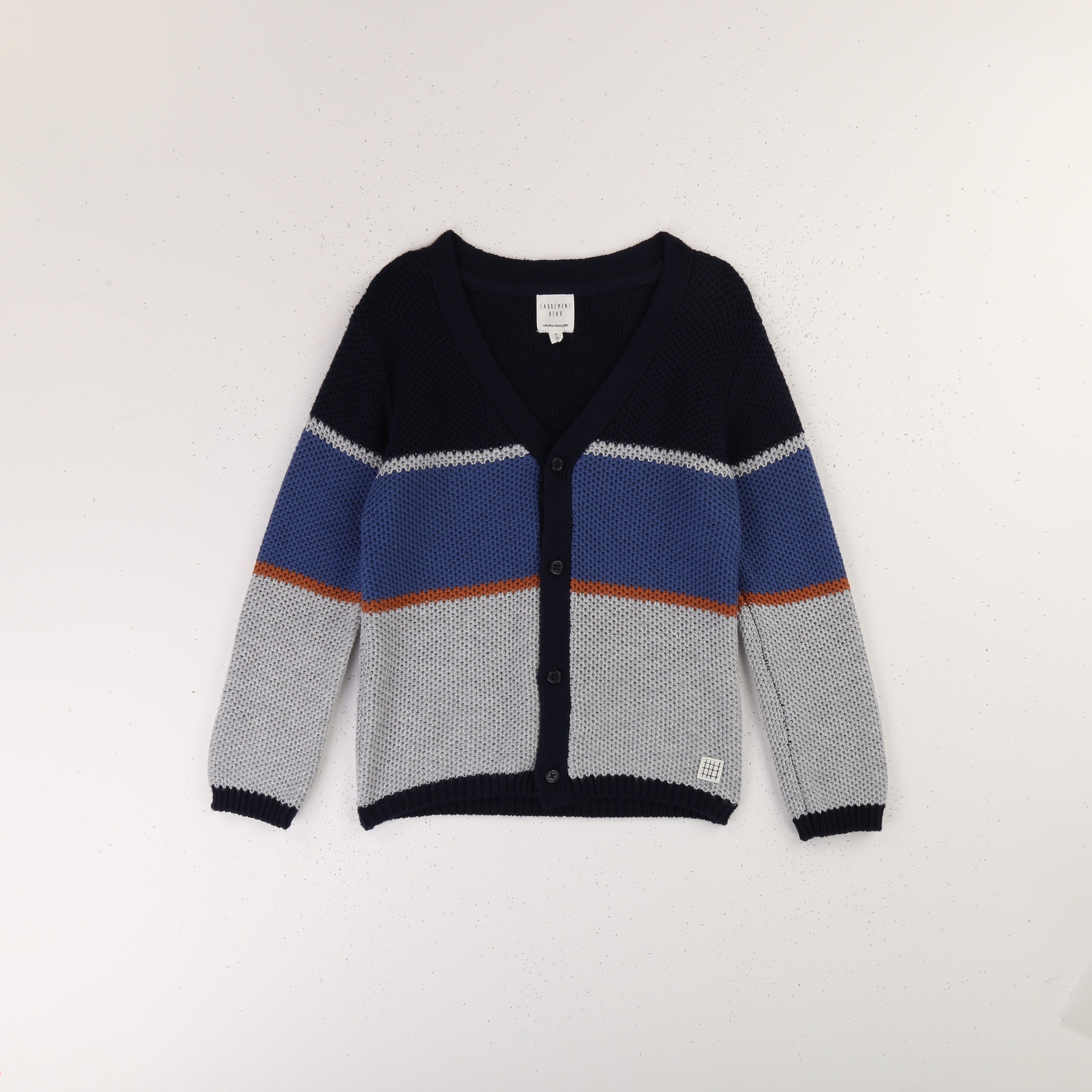 Boys Blue Cotton Cardigan