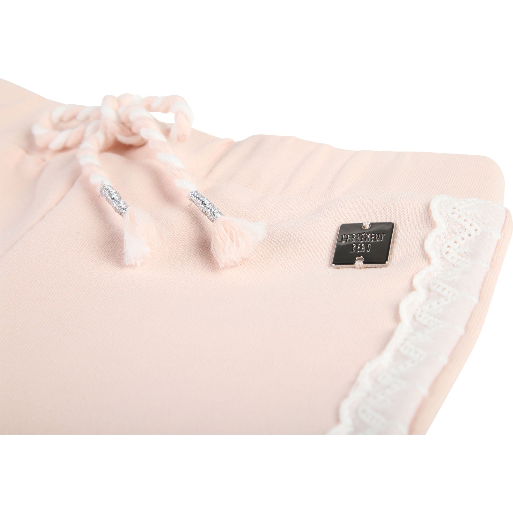 Baby Girls Light Pink Cotton Trousers