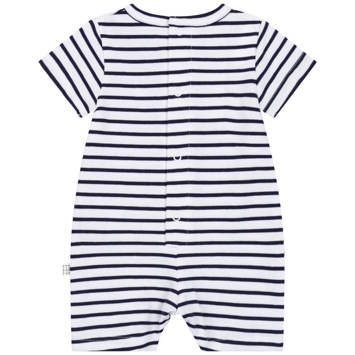 Baby Boys & Girls Black Stripe Babysuit