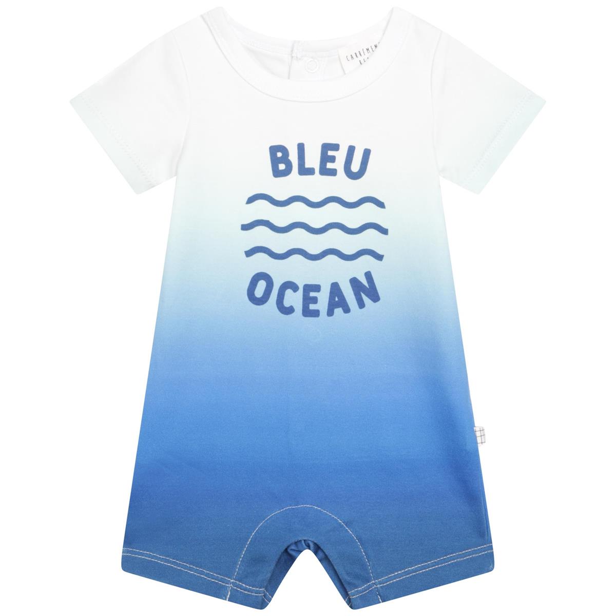 Baby Boys Blue Babysuit