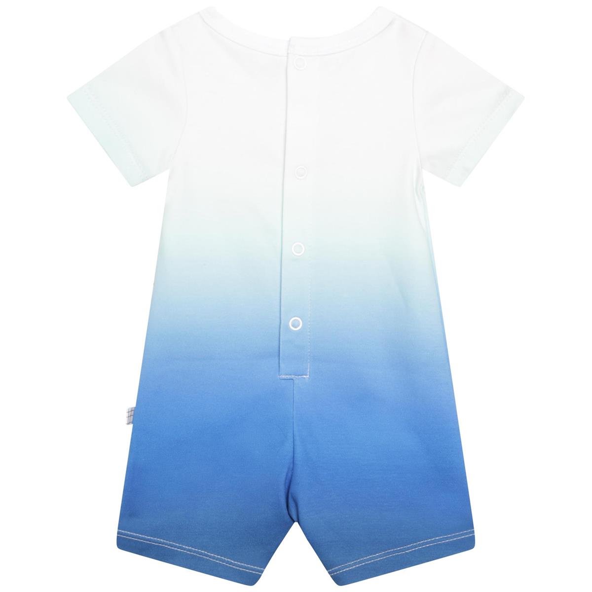 Baby Boys Blue Babysuit