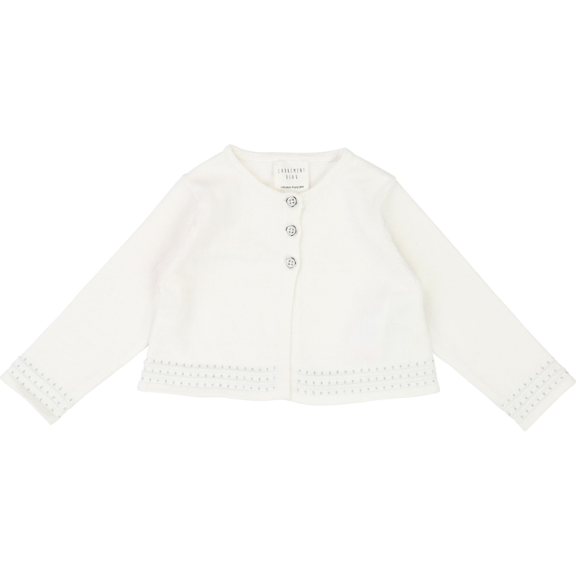 Baby Girls White Cardigan