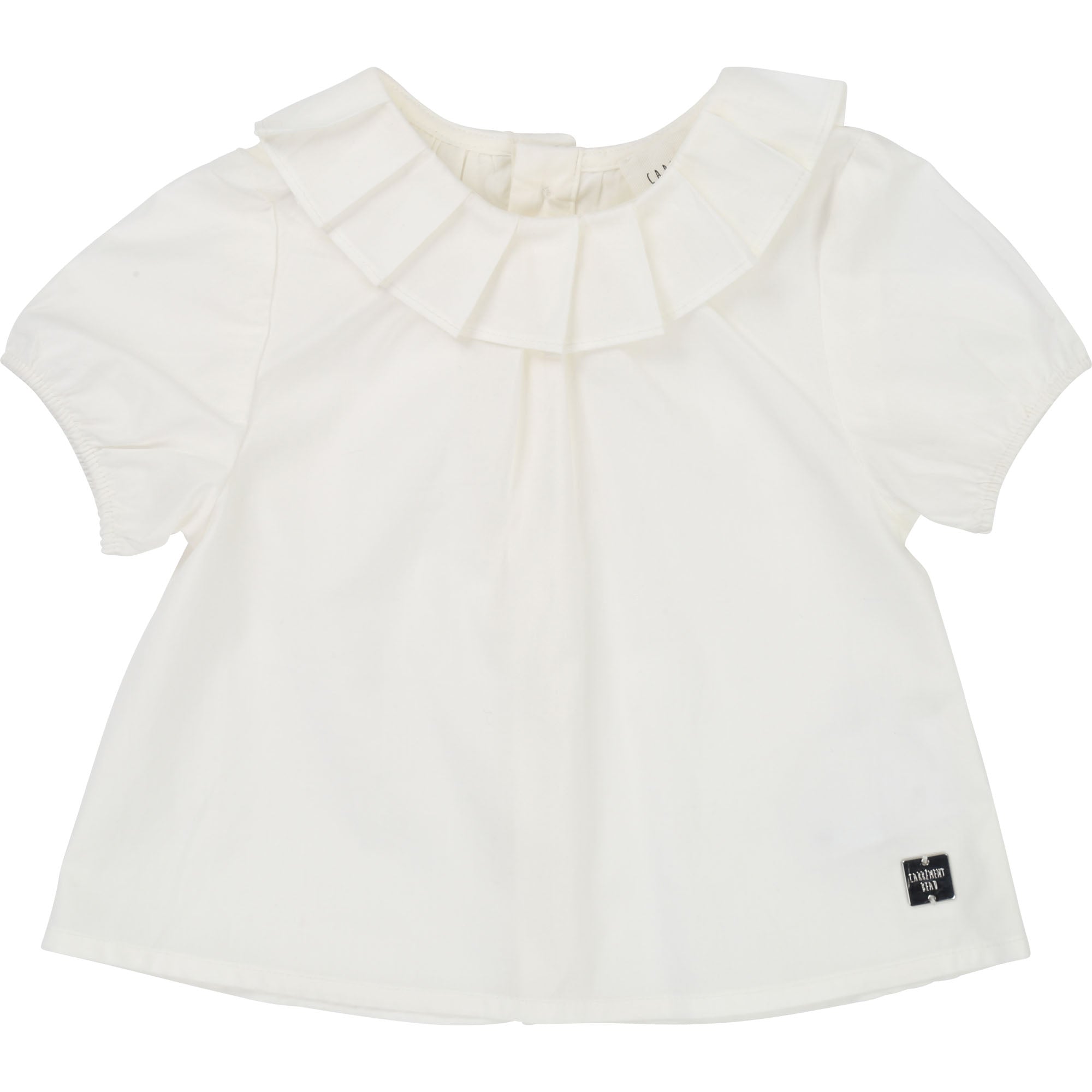 Baby Girls Rice White Cotton Top