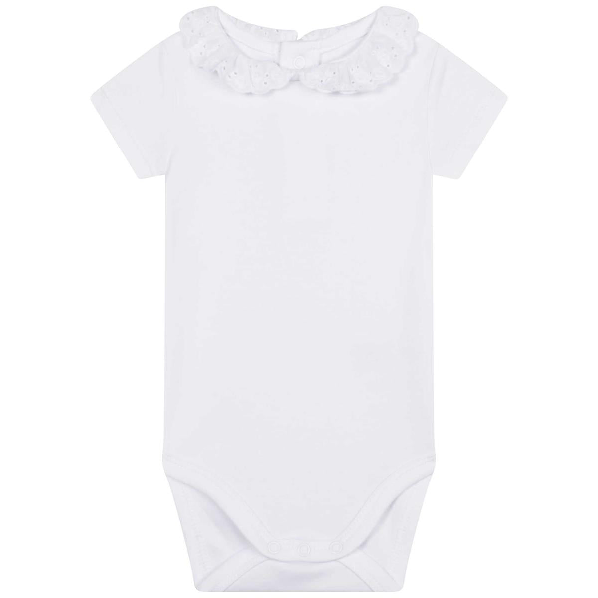 Baby Girls White Babysuit