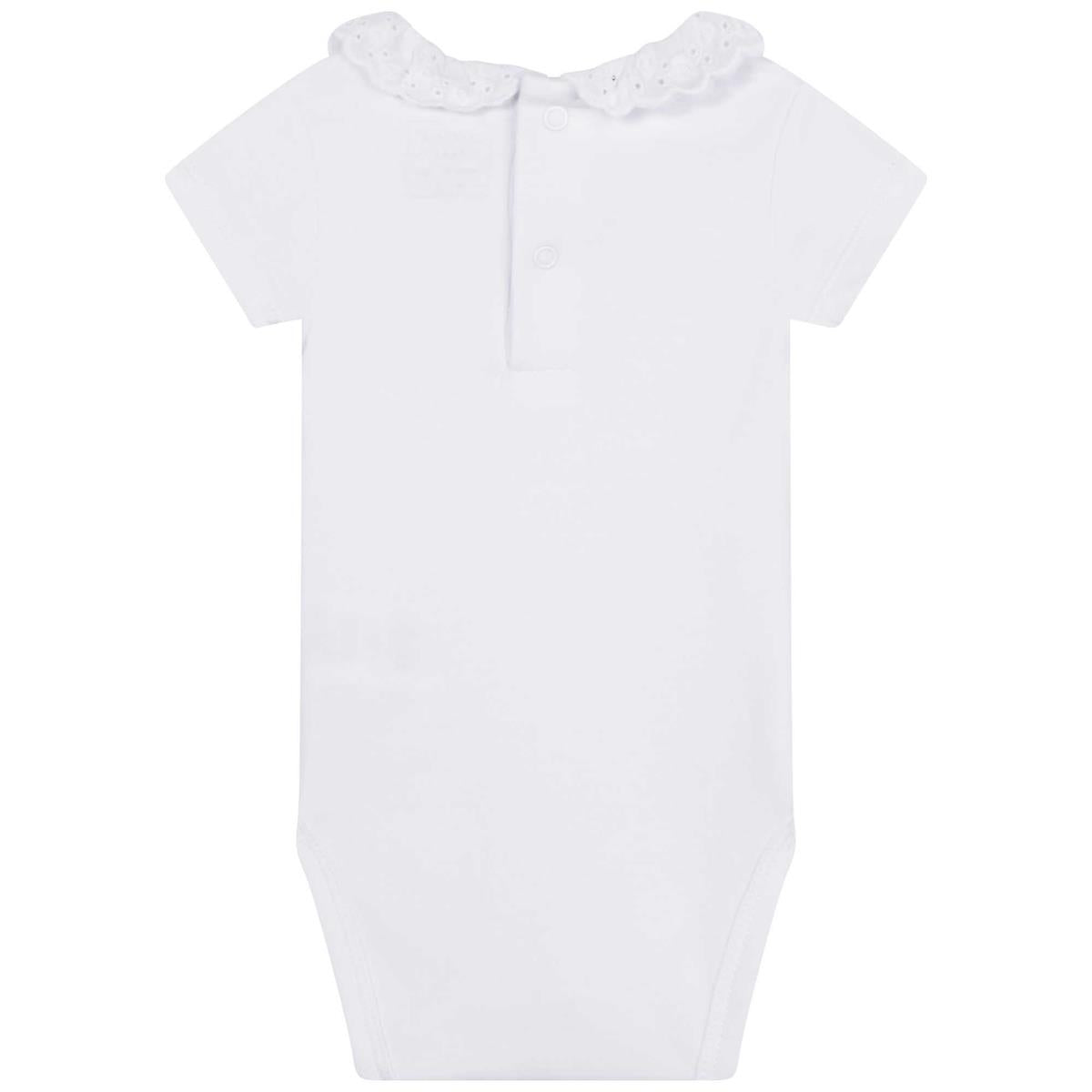 Baby Girls White Babysuit