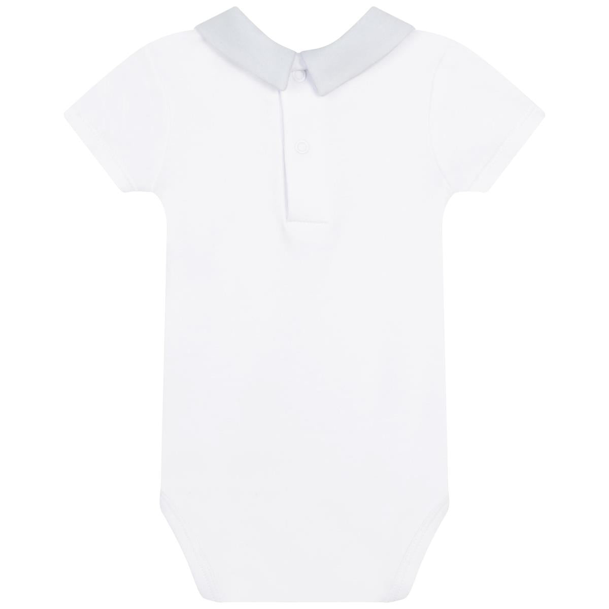 Baby Boys White Babysuit