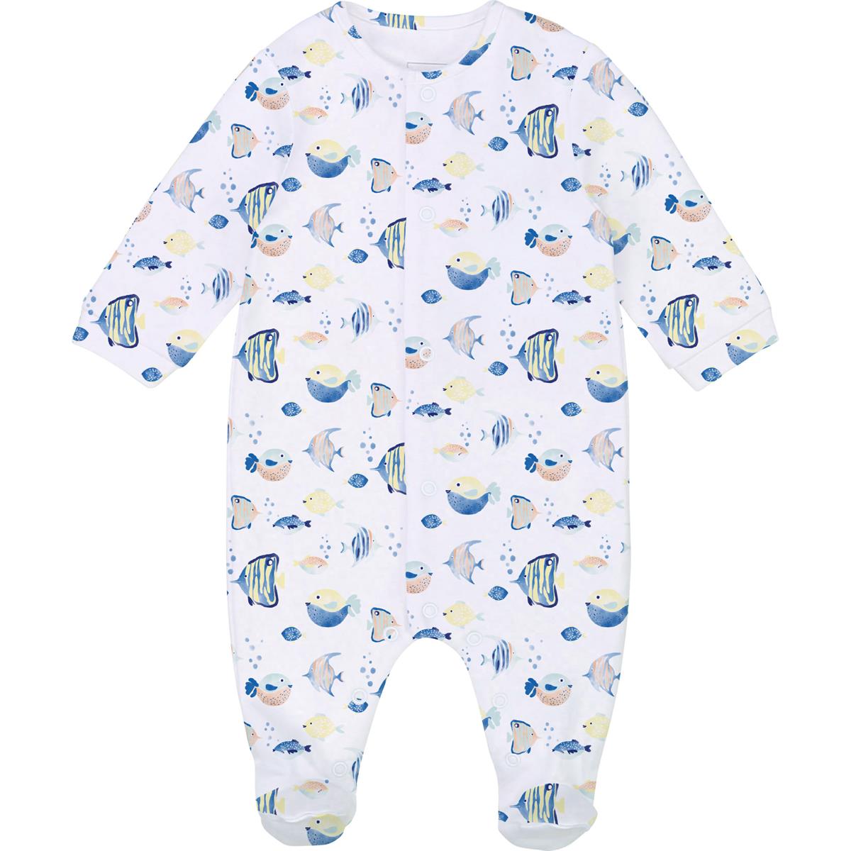 Baby Boys White Babysuit