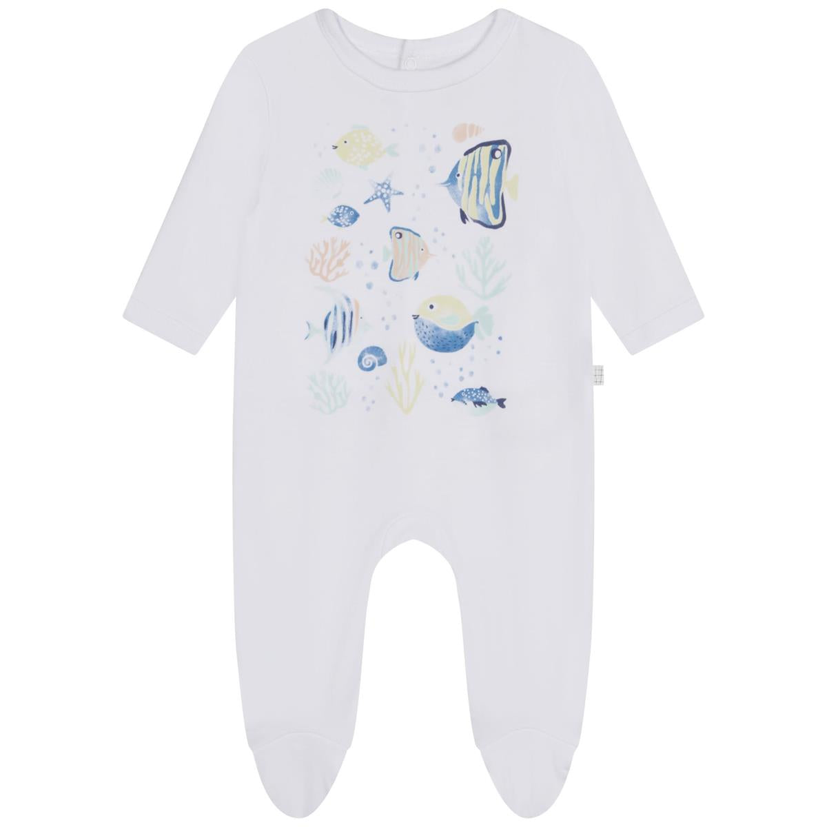 Baby Boys White Babysuit