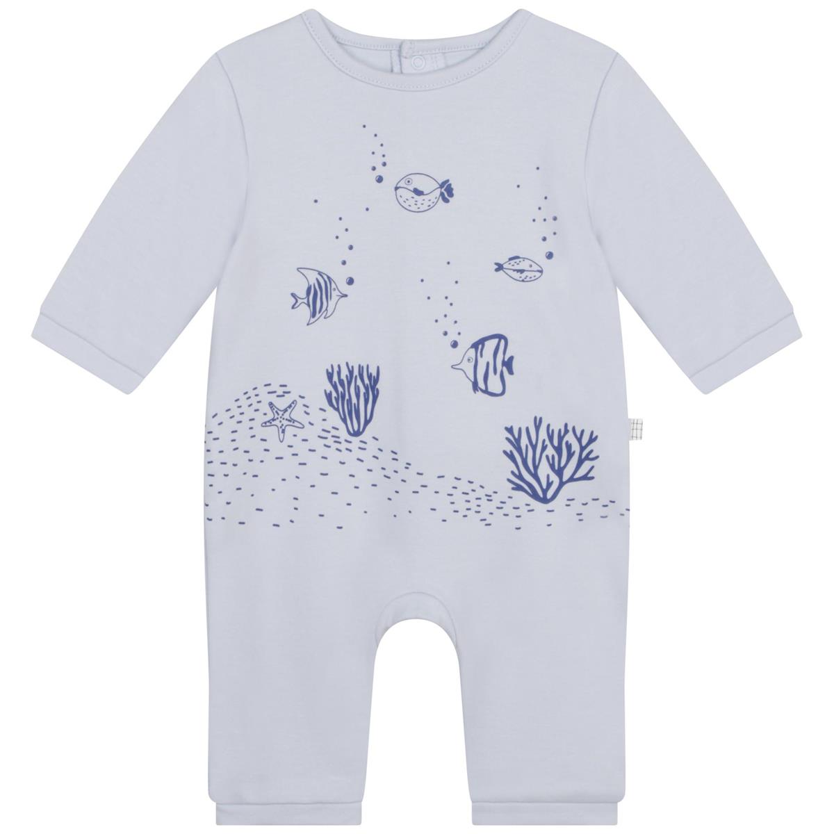 Baby Boys Light Blue Babysuit