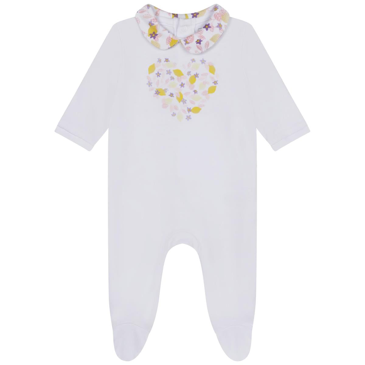 Baby Girls White Babysuit