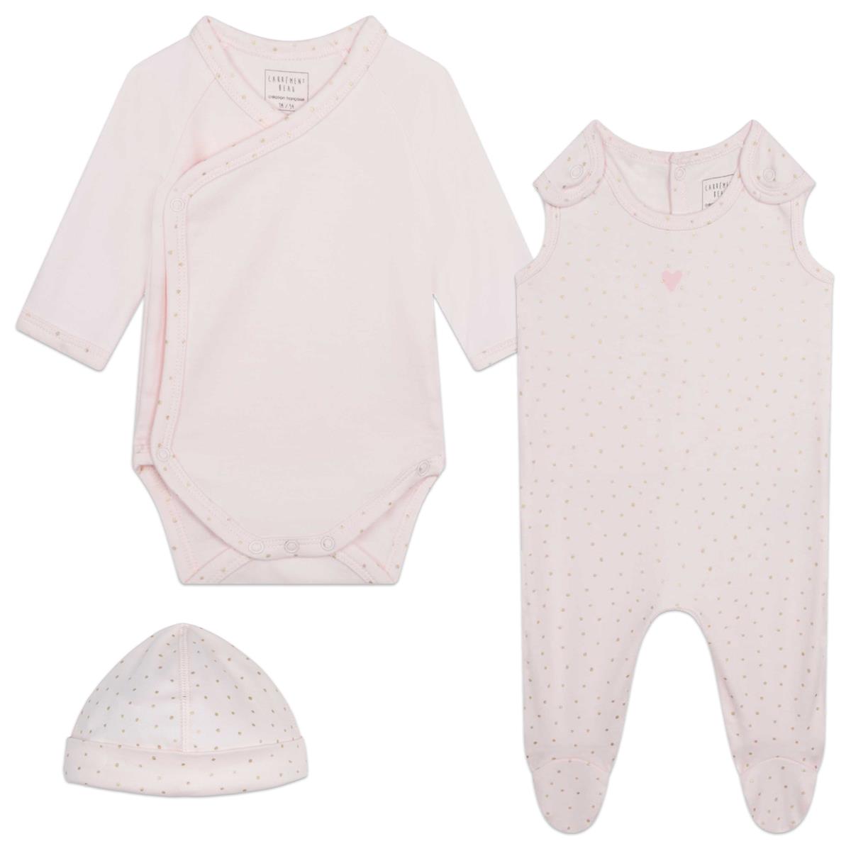 Baby Girls Light Pink Babysuit Set
