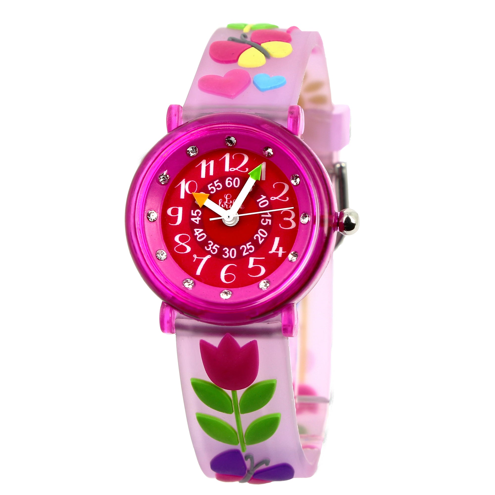 Girls Pink Tulip Watch（6-9Y）