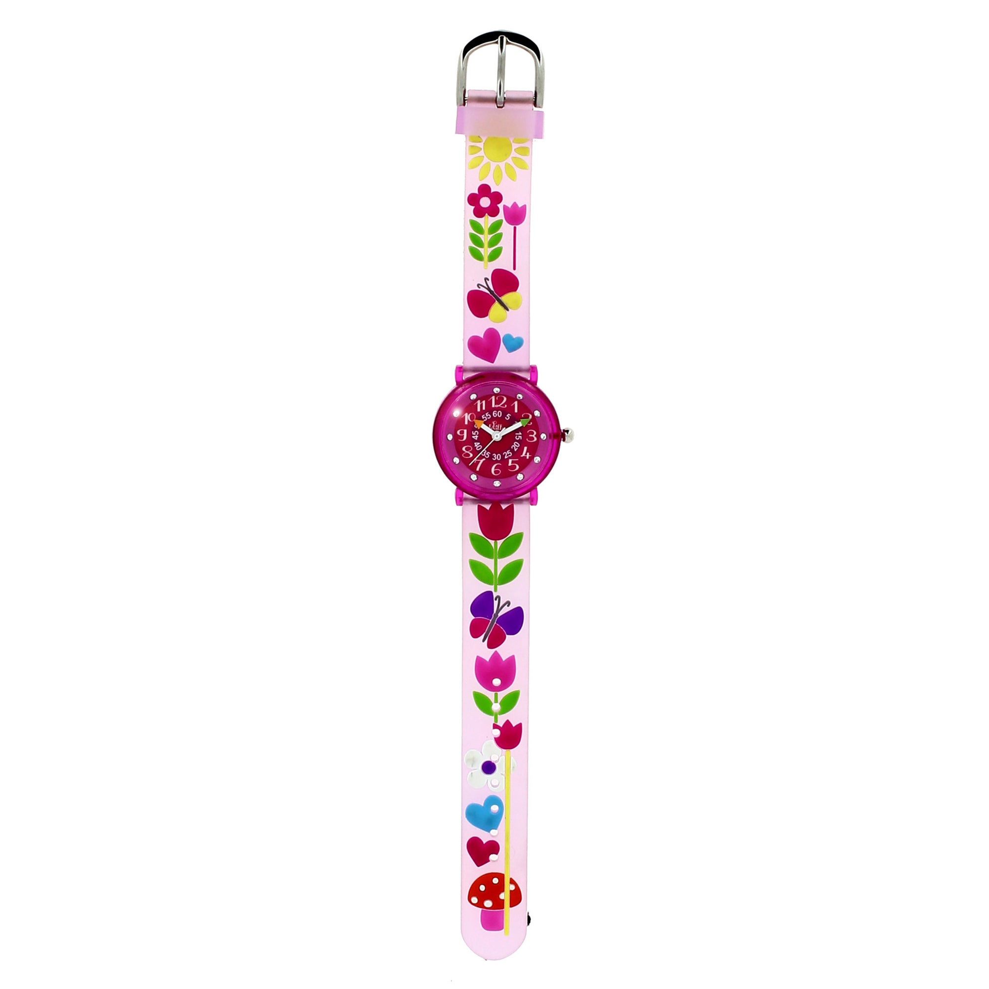 Girls Pink Tulip Watch（6-9Y）