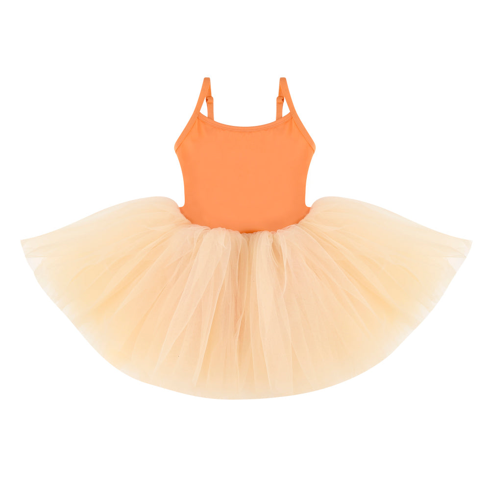 Girls Orange Ballet Onesies