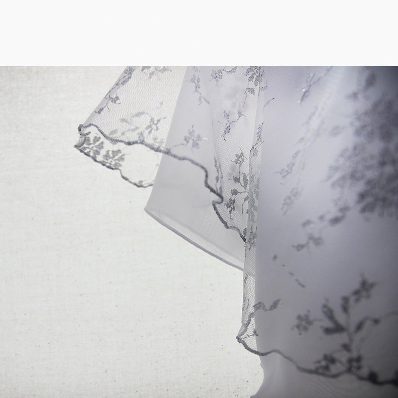 Girls White Reversible Ballet Skirt