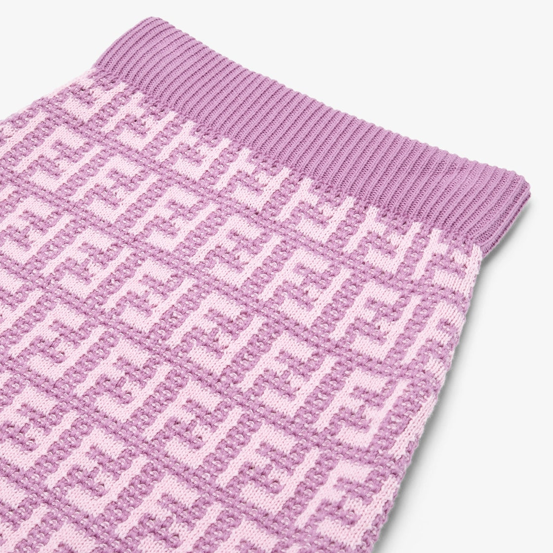 Girls Purple Logo Knit Skirt