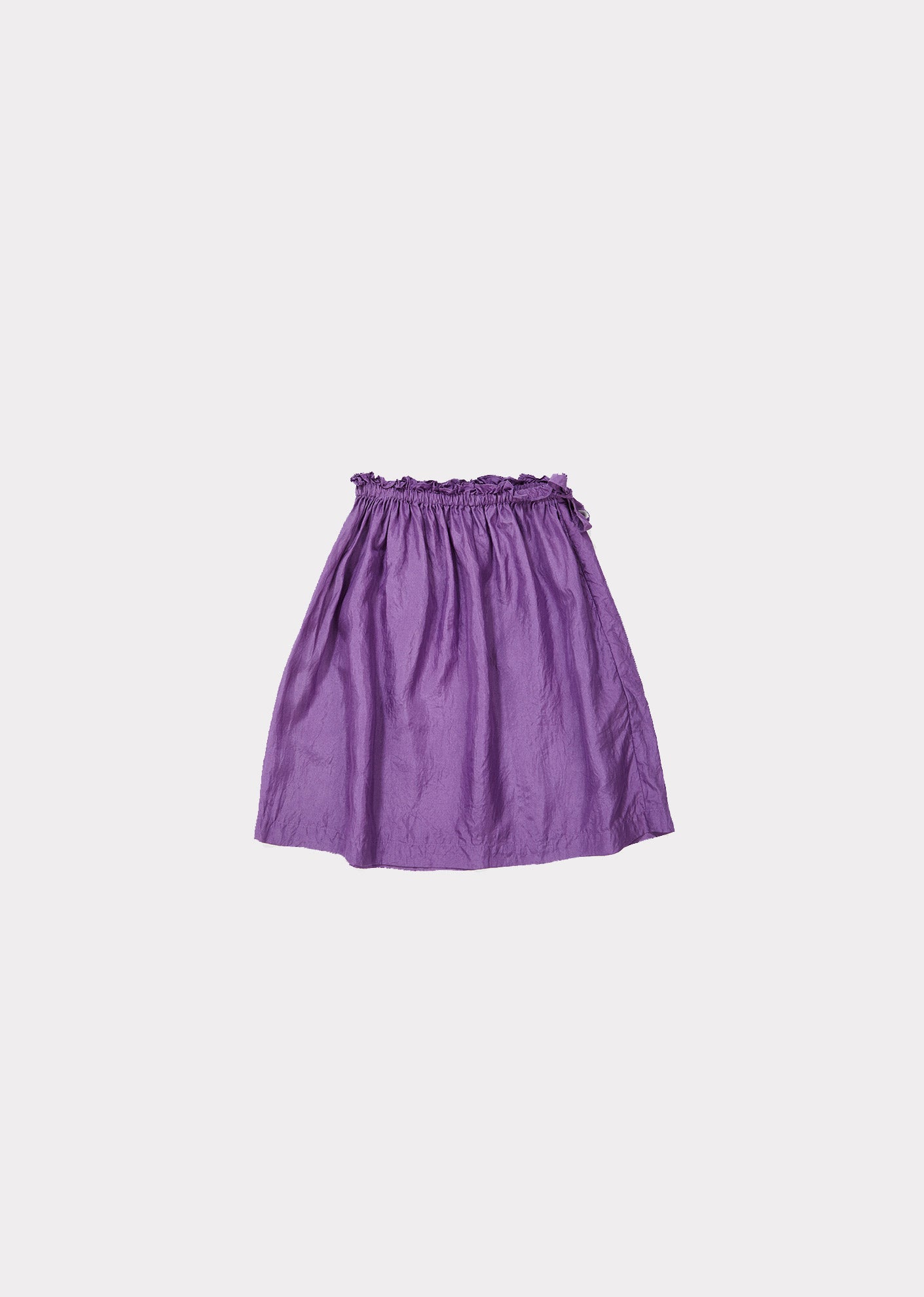 Girls Purple Silk Skirt