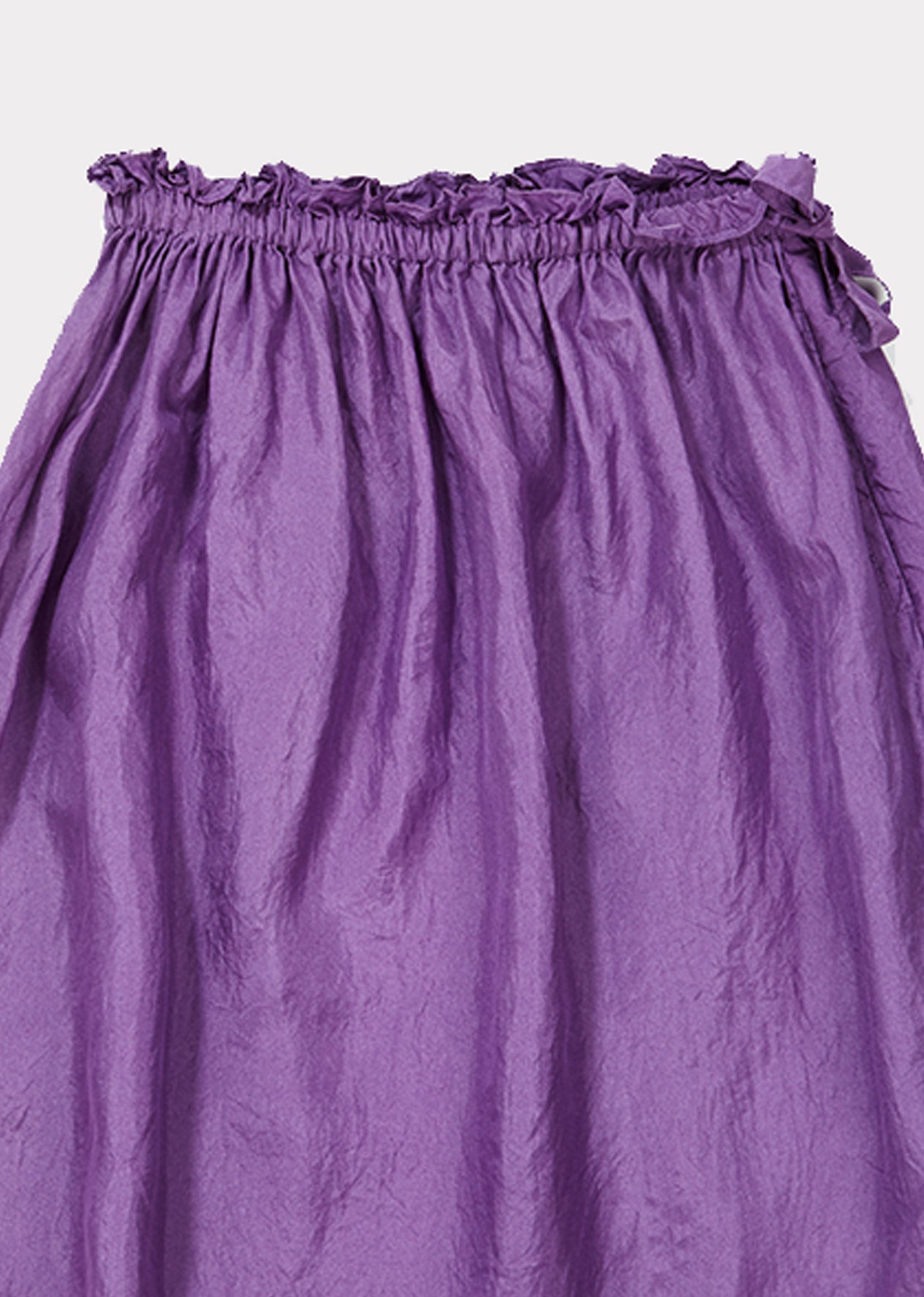Girls Purple Silk Skirt