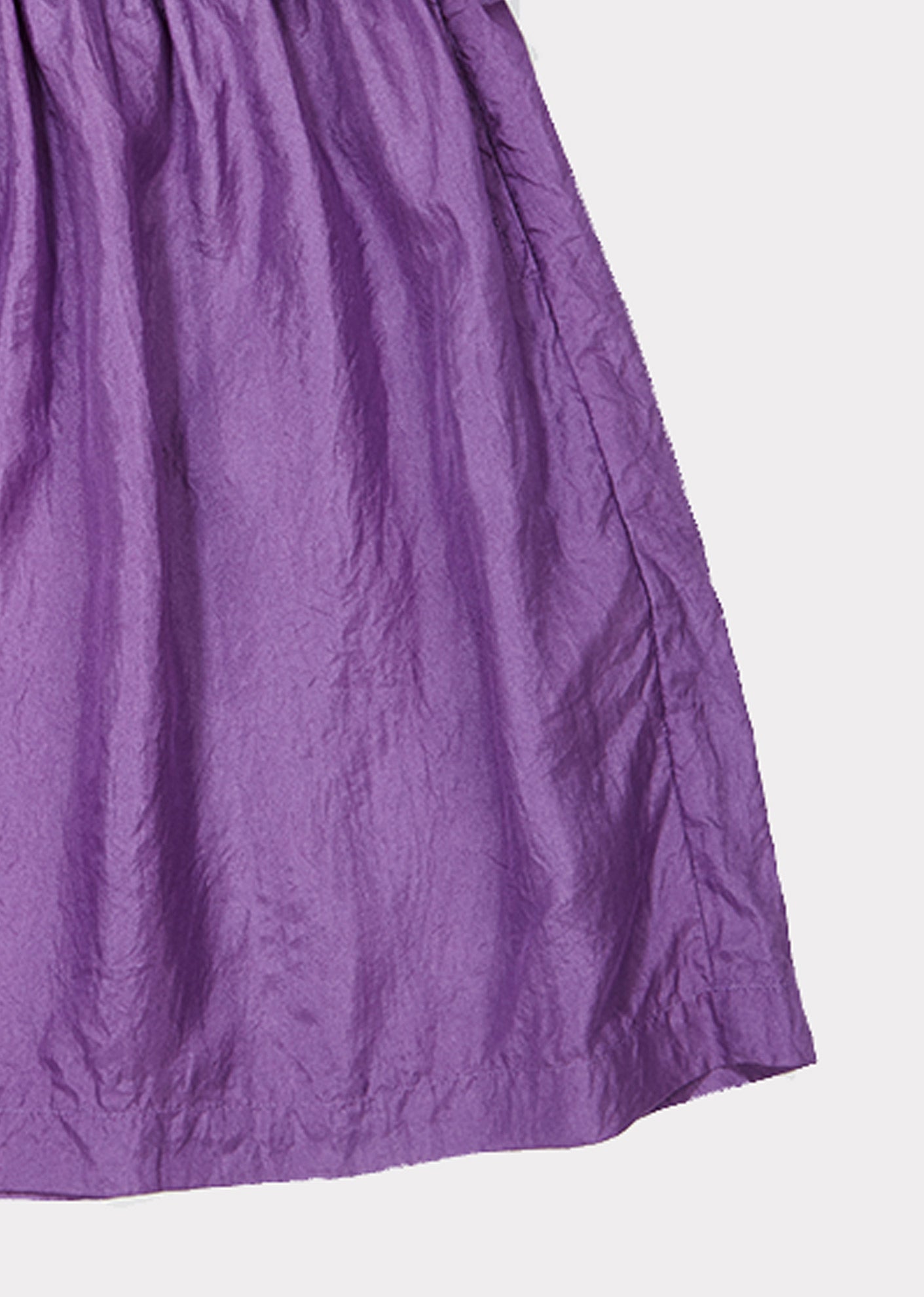 Girls Purple Silk Skirt