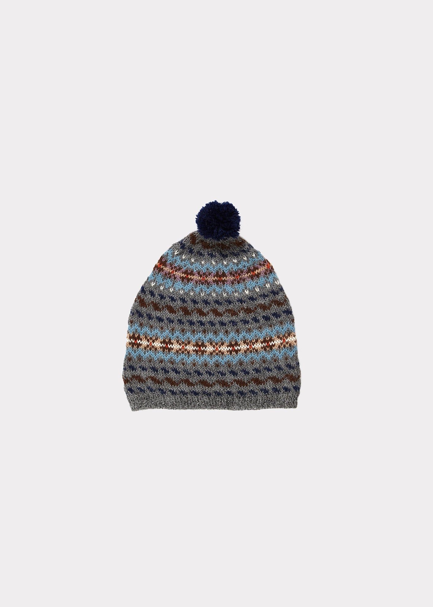 Boys & Girls Grey Alpaca Hat