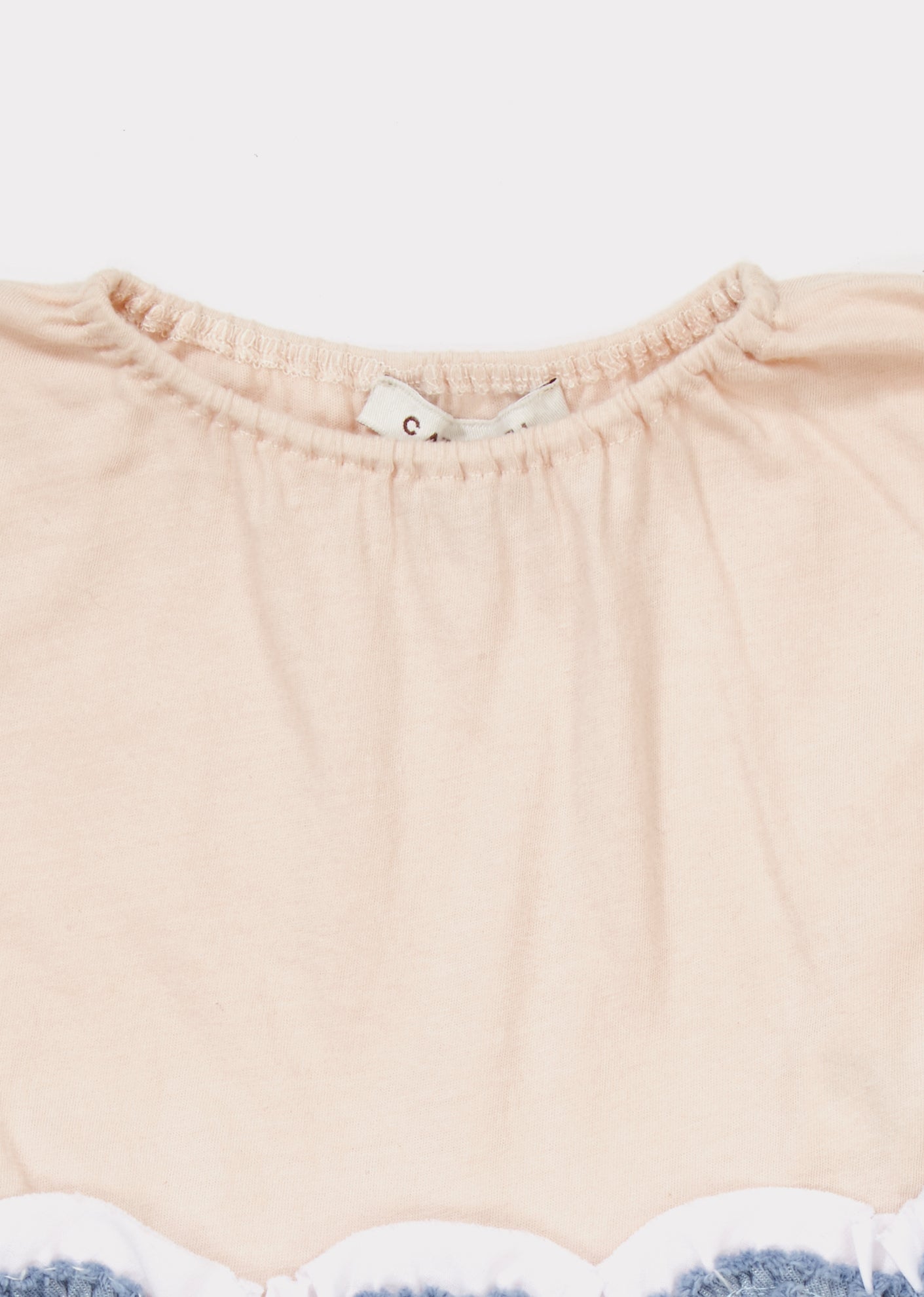 Baby Girls Blush Pink Cotton Jersey T-shirt