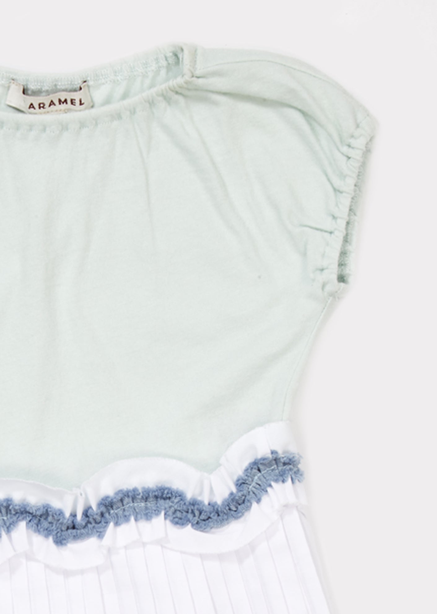 Girls Light Mint Cotton Jersey T-shirt